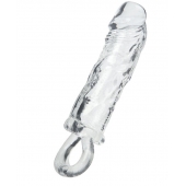 Прозрачная насадка с петлёй для фиксации - 14 см. - ToyFa - в Сергиевом Посаде купить с доставкой