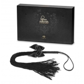 Чёрная плётка Lilly Whip Bijoux - Bijoux Indiscrets - купить с доставкой в Сергиевом Посаде