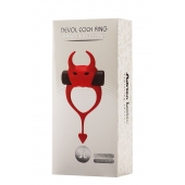 Красное эрекционное кольцо в форме дьяволенка DEVOL COCKRING - Adrien Lastic - в Сергиевом Посаде купить с доставкой