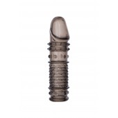 Дымчатая закрытая насадка ToyFa XLover с чешуйками и пупырышками - 13,5 см. - ToyFa - в Сергиевом Посаде купить с доставкой