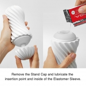 Мастурбатор FLEX Silky White с мягким рельефом - Tenga - в Сергиевом Посаде купить с доставкой