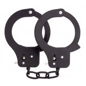 Чёрные наручники из листового металла BONDX METAL CUFFS BLACK - Dream Toys - купить с доставкой в Сергиевом Посаде