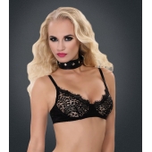 Полиуретановый ошейник с пуклями и D-кольцами Collar with Studs - Blush Novelties - купить с доставкой в Сергиевом Посаде