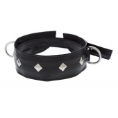 Полиуретановый ошейник с пуклями и D-кольцами Collar with Studs - Blush Novelties - купить с доставкой в Сергиевом Посаде