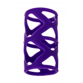 Фиолетовая насадка-сетка на пенис - 7,5 см. - A-toys - в Сергиевом Посаде купить с доставкой
