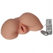 Телесная вибровагина из киберкожи с выносным пультом - LOVETOY (А-Полимер) - в Сергиевом Посаде купить с доставкой