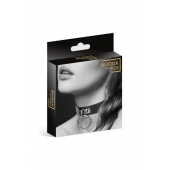 Узенький ошейник из полиуретана с кольцом - Bijoux Pour Toi - купить с доставкой в Сергиевом Посаде