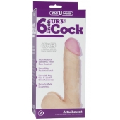 Ультра реалистичная насадка Vac-U-Lock  6  ULTRASKYN Cock - 17,3 см. - Doc Johnson - купить с доставкой в Сергиевом Посаде