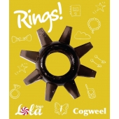 Чёрное эрекционное кольцо Rings Cogweel - Lola Games - в Сергиевом Посаде купить с доставкой