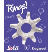 Прозрачное эрекционное кольцо Rings Cogweel - Lola Games - в Сергиевом Посаде купить с доставкой
