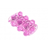 Розовая насадка на пенис Rings Armour - Lola Games - в Сергиевом Посаде купить с доставкой