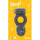 Чёрное эрекционное кольцо Rings Ringer - Lola Games - в Сергиевом Посаде купить с доставкой