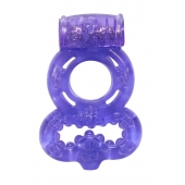 Фиолетовое эрекционное кольцо Rings Treadle с подхватом - Lola Games - в Сергиевом Посаде купить с доставкой