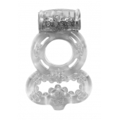 Прозрачное эрекционное кольцо Rings Treadle с подхватом - Lola Games - в Сергиевом Посаде купить с доставкой