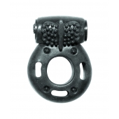 Черное эрекционное кольцо с вибрацией Rings Axle-pin - Lola Games - в Сергиевом Посаде купить с доставкой