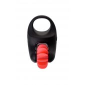 Чёрно-красное эрекционное виброкольцо Erotist - Erotist Adult Toys - в Сергиевом Посаде купить с доставкой