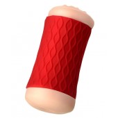 Двухсторонний мастурбатор JOS  NADIN в красном цилиндре - JOS - в Сергиевом Посаде купить с доставкой