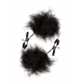 Зажимы для сосков с пухом FEATHERED NIPPLE CLAMPS - Blush Novelties - купить с доставкой в Сергиевом Посаде