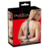 Фиксация на шею и запястья Bad Kitty Neck and Hand Restraints - Orion - купить с доставкой в Сергиевом Посаде