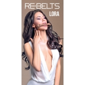 Кляп-трензель Lora с металлическими кольцами - Rebelts - купить с доставкой в Сергиевом Посаде