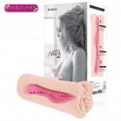 Мастурбатор-вагина Nara с двойным слоем материала - KOKOS - в Сергиевом Посаде купить с доставкой