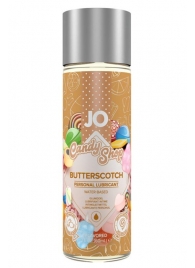 Смазка на водной основе Candy Shop Butterscotch с ароматом ирисок - 60 мл. - System JO - купить с доставкой в Сергиевом Посаде