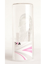 Прозрачная гелевая насадка с клиторальным отростком - 13 см. - Toyfa Basic - в Сергиевом Посаде купить с доставкой