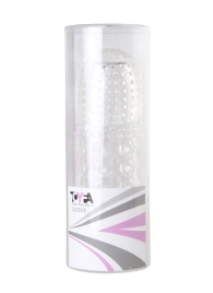 Прозрачная закрытая гелевая насадка - 13,5 см. - Toyfa Basic - в Сергиевом Посаде купить с доставкой