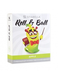 Стимулирующий презерватив-насадка Roll   Ball Apple - Sitabella - купить с доставкой в Сергиевом Посаде