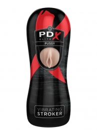 Мастурбатор-вагина Vibrating Pussy Stroker с вибрацией - Pipedream - в Сергиевом Посаде купить с доставкой