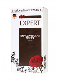 Гладкие презервативы Expert  Классическая опера  - 12 шт. - Expert - купить с доставкой в Сергиевом Посаде