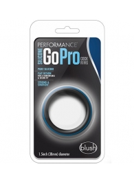 Черно-синее эрекционное кольцо Silicone Go Pro Cock Ring - Blush Novelties - в Сергиевом Посаде купить с доставкой
