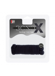 Чёрная веревка для связывания BONDX LOVE ROPE - 5 м. - Dream Toys - купить с доставкой в Сергиевом Посаде