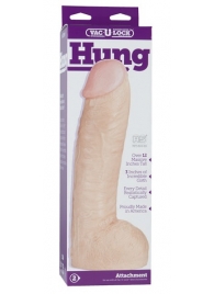 Огромная насадка-реалистик Vac-U-Lock Realistic Hung - 31,7 см. - Doc Johnson - купить с доставкой в Сергиевом Посаде