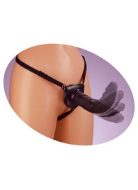 Черный податливый страпон Posable Partner Strap-On - 17,8 см. - Pipedream - купить с доставкой в Сергиевом Посаде