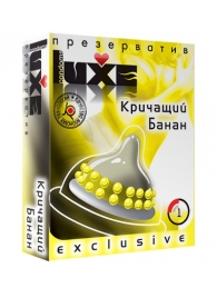 Презерватив LUXE  Exclusive  Кричащий банан  - 1 шт. - Luxe - купить с доставкой в Сергиевом Посаде