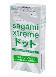 Презервативы Sagami Xtreme Type-E с точками - 10 шт. - Sagami - купить с доставкой в Сергиевом Посаде