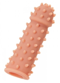 Телесная реалистичная насадка KOKOS Extreme Sleeve 03 с дополнительной стимуляцией - 12,7 см. - KOKOS - в Сергиевом Посаде купить с доставкой