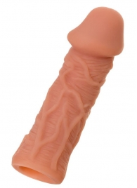 Телесная реалистичная насадка KOKOS Extreme Sleeve 05 с дополнительной стимуляцией - 12,7 см. - KOKOS - в Сергиевом Посаде купить с доставкой