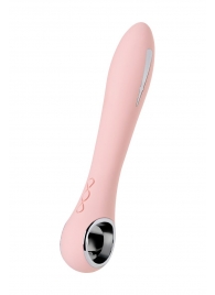 Розовый силиконовый вибратор с электростимуляцией GALVANI VIBE - 21 см. - ToyFa - купить с доставкой в Сергиевом Посаде