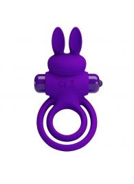 Фиолетовое эрекционное кольцо с вибростимуляцией клитора Vibrant Penis Ring III - Baile - в Сергиевом Посаде купить с доставкой