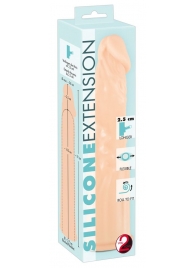 Телесная насадка-удлинитель Silicone Extension - 19 см. - Orion - в Сергиевом Посаде купить с доставкой