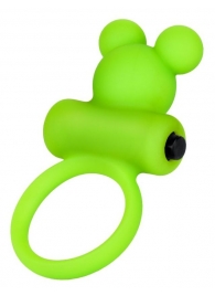 Зеленое виброкольцо на пенис A-Toys - A-toys - в Сергиевом Посаде купить с доставкой