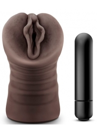 Коричневый мастурбатор-вагина Alexis - Blush Novelties - в Сергиевом Посаде купить с доставкой