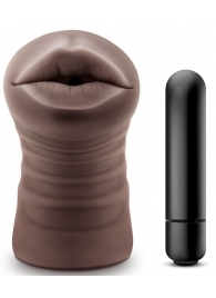 Коричневый мастурбатор-ротик Heather - Blush Novelties - в Сергиевом Посаде купить с доставкой