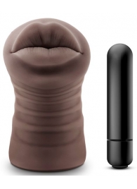 Коричневый мастурбатор-ротик Renee - Blush Novelties - в Сергиевом Посаде купить с доставкой