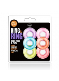 Набор из 6 эрекционных колец King of the Ring - Blush Novelties - в Сергиевом Посаде купить с доставкой