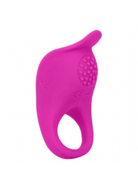 Ярко-розовое эрекционное виброкольцо Silicone Rechargeable Teasing Enhancer - California Exotic Novelties - в Сергиевом Посаде купить с доставкой