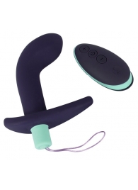 Темно-фиолетовый вибростимулятор простаты с пультом ДУ Remote Controlled Prostate Plug - Orion - в Сергиевом Посаде купить с доставкой