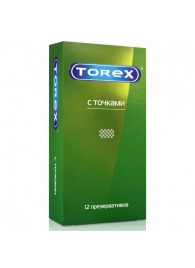 Текстурированные презервативы Torex  С точками  - 12 шт. - Torex - купить с доставкой в Сергиевом Посаде